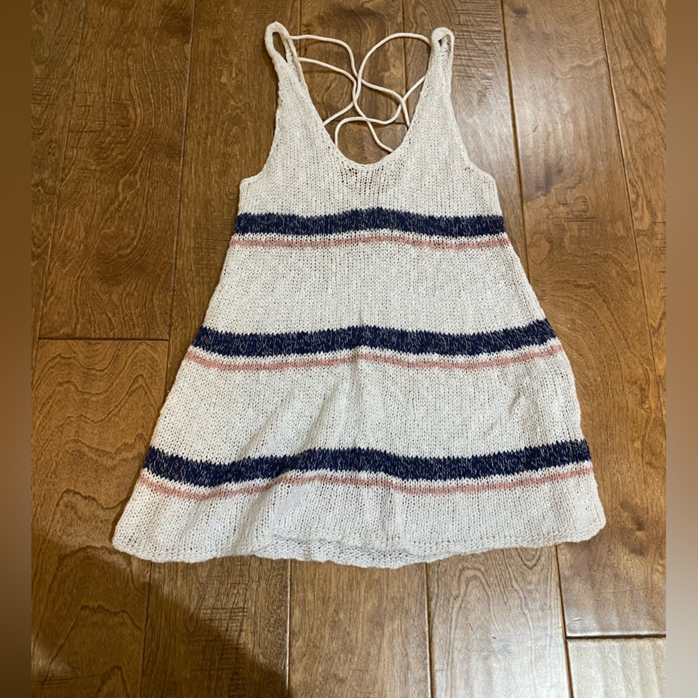 Knitted striped tank